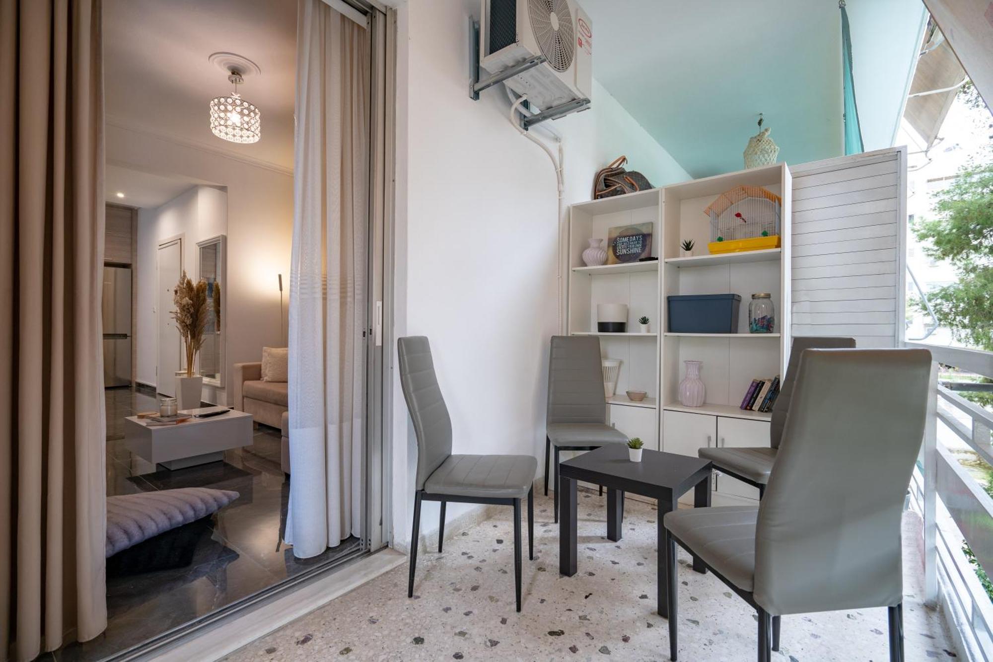 Neo Irakleio Train St. 1 Bedrm 4 Pers. Apartment Athens Luaran gambar