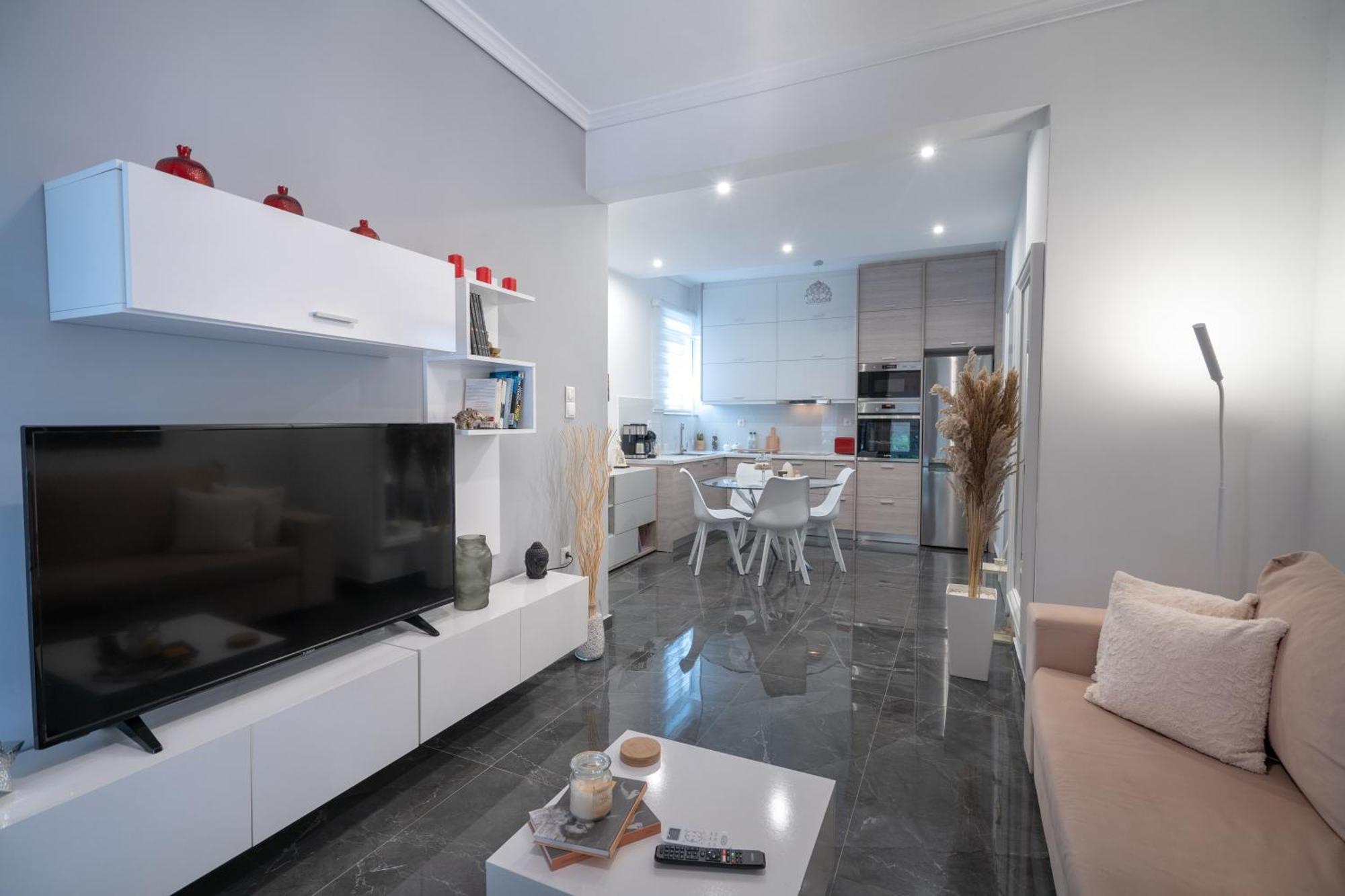 Neo Irakleio Train St. 1 Bedrm 4 Pers. Apartment Athens Luaran gambar