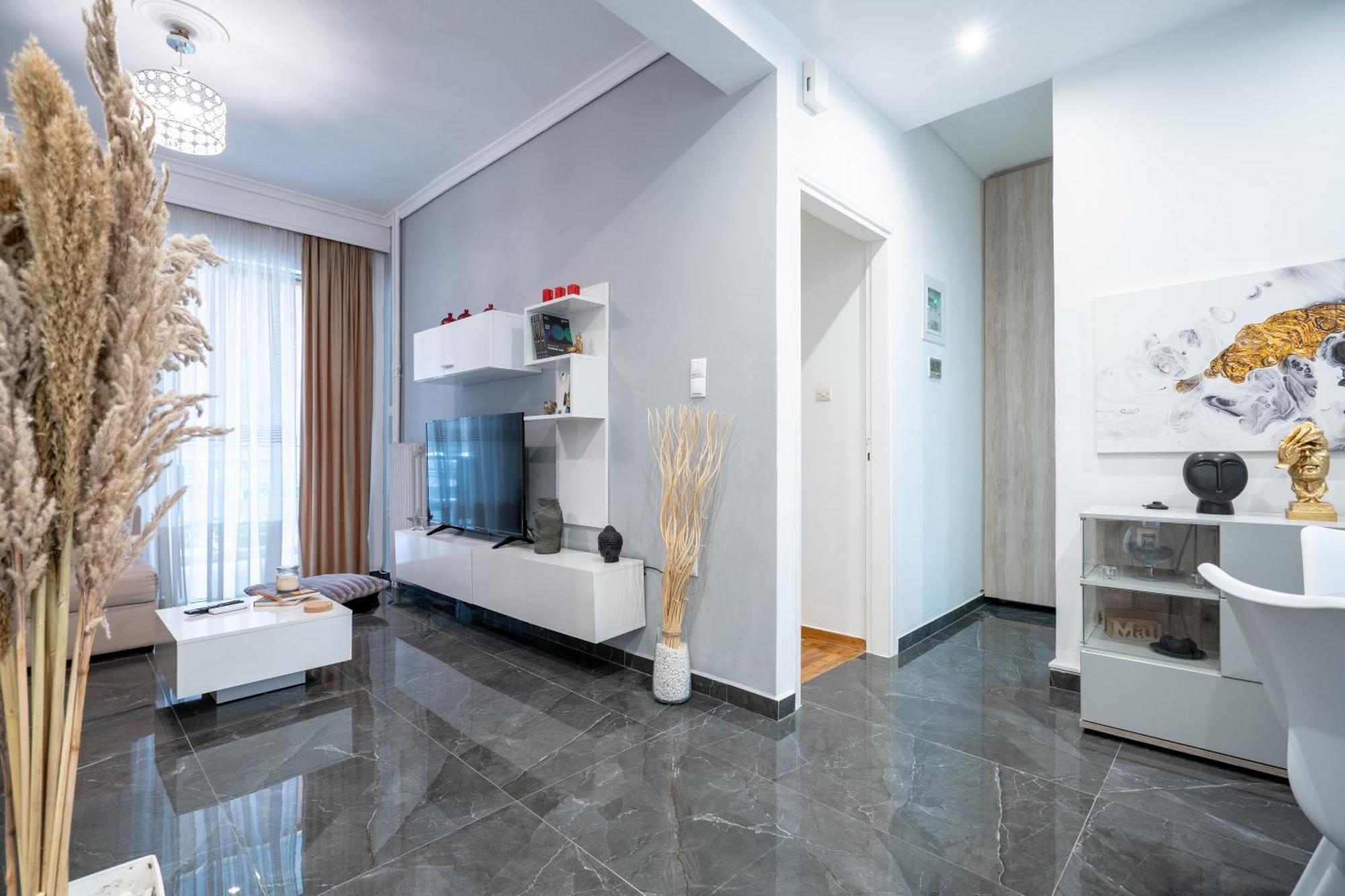 Neo Irakleio Train St. 1 Bedrm 4 Pers. Apartment Athens Luaran gambar