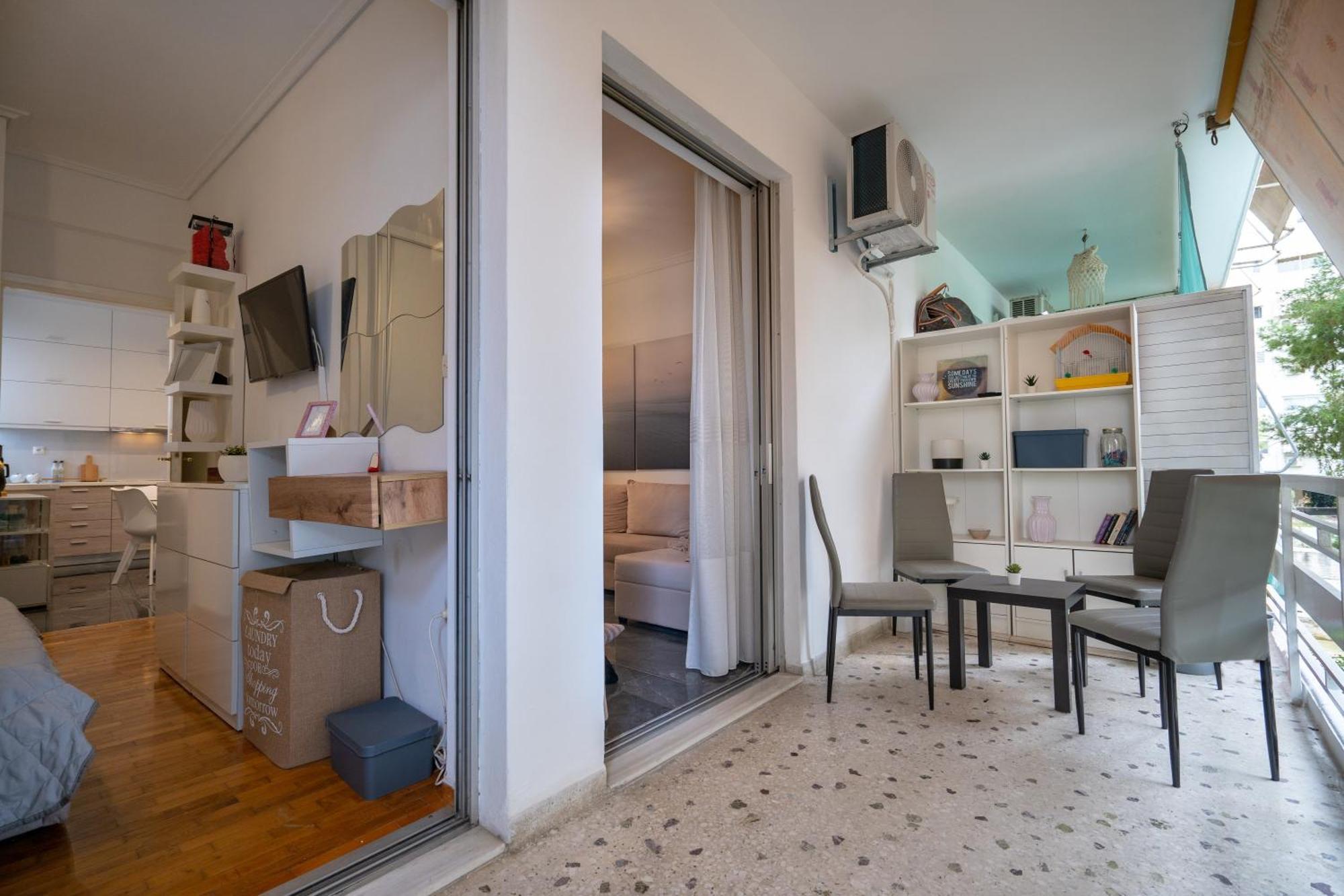 Neo Irakleio Train St. 1 Bedrm 4 Pers. Apartment Athens Luaran gambar