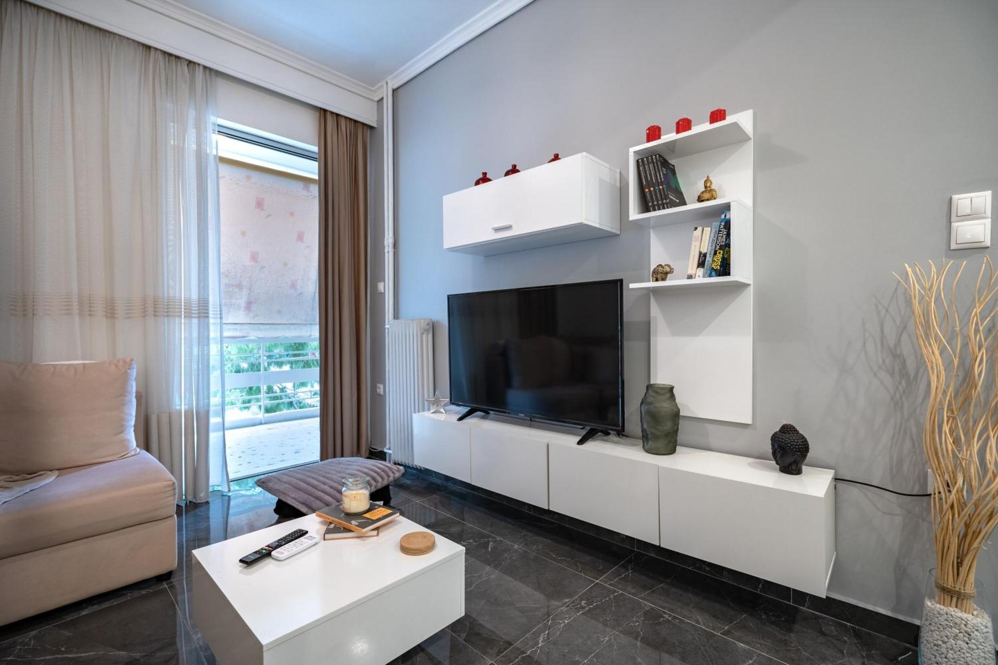 Neo Irakleio Train St. 1 Bedrm 4 Pers. Apartment Athens Luaran gambar